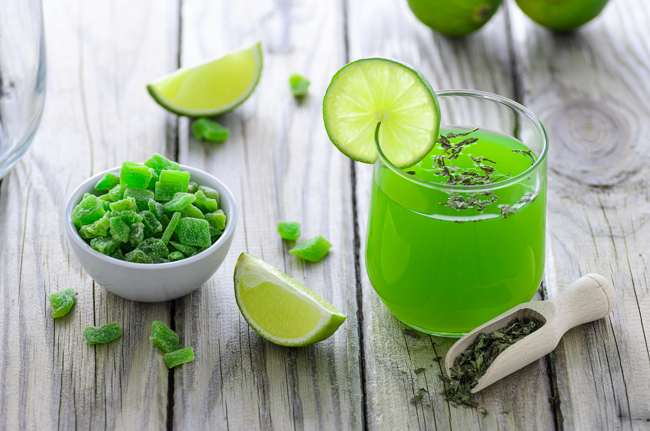 fot. Marta Reszka &copy; 2015. Lime juice - sok limonkowy.