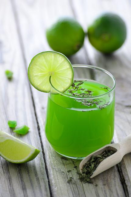 fot. Marta Reszka &copy; 2015. Lime juice - sok limonkowy.